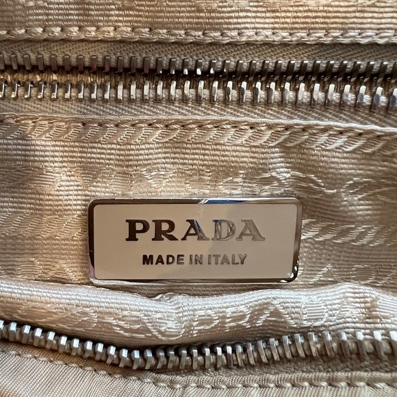 PRADA Tessuto Easy Cammello Nylon and Leather Tote Y2K Vintage - Picture 8 of 12